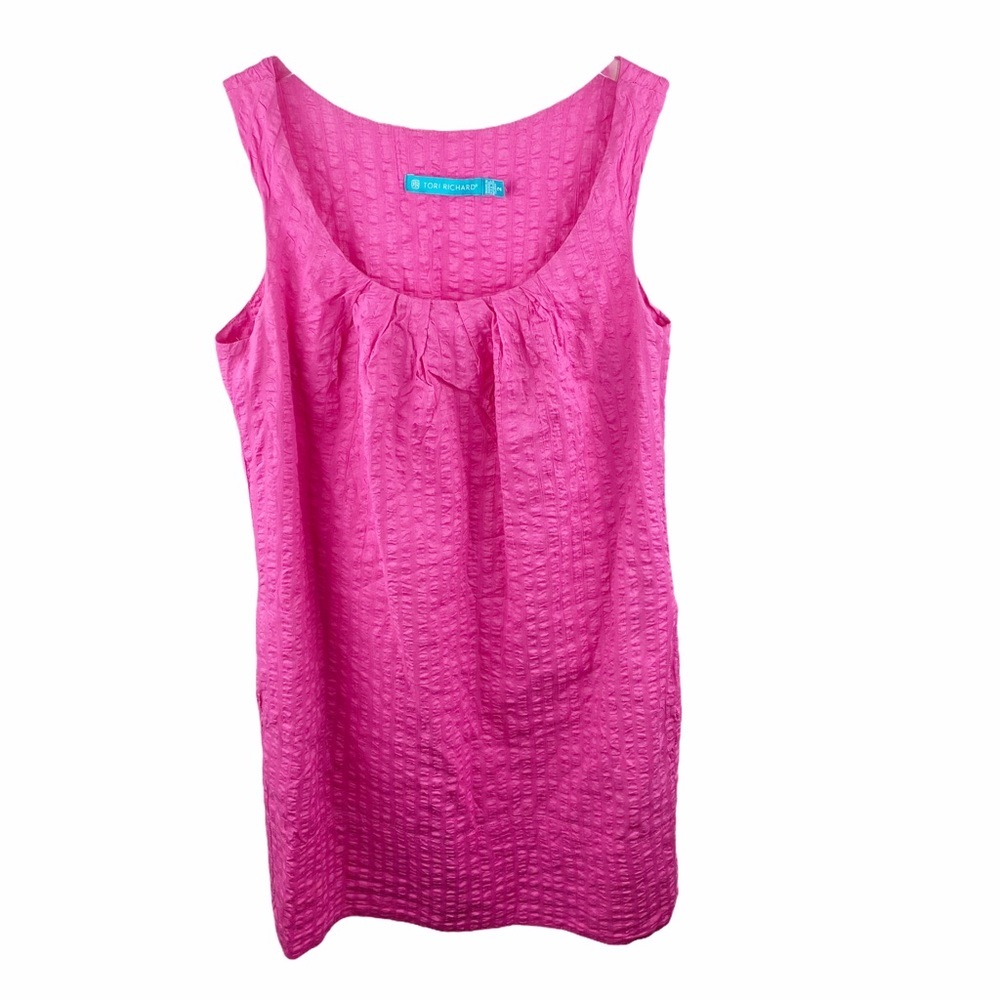 Tori Richard Pink Shift Dress Sundress 2